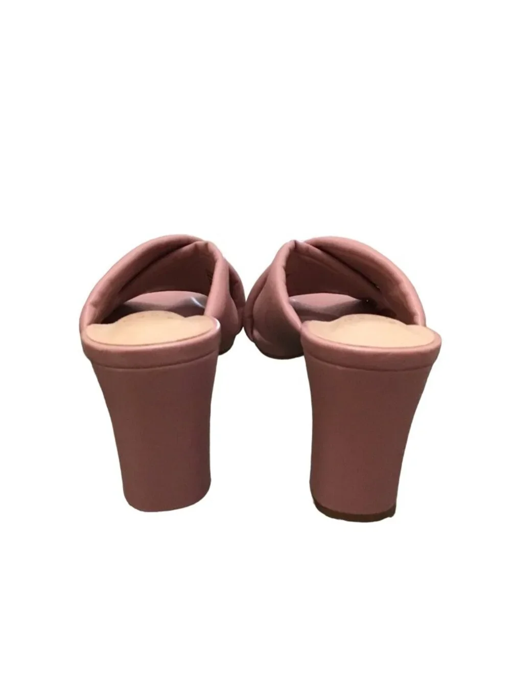 Target A New Day Pink faux leather Mule Shoes size 9 gently worn